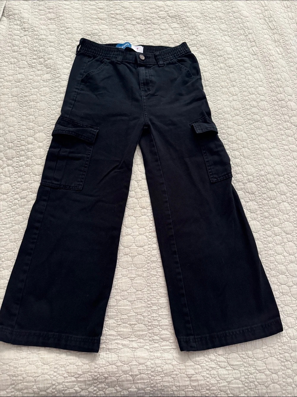 Old Navy Black Cargo Wide-Leg Kids Pants